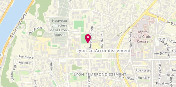Plan de Football Club Lyon Croix Rousse, 57 Rue Henri Gorjus, 69004 Lyon