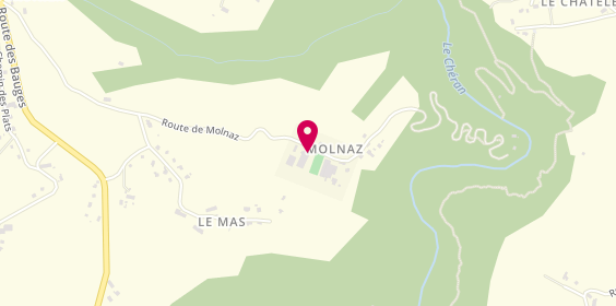 Plan de Centre équestre Les Cyclamens, 1225 Route de Molnaz, 74540 Héry-sur-Alby