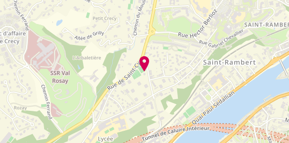 Plan de Saint Rambert Tennis Club, 45 Rue Louis Bouquet, 69009 Lyon