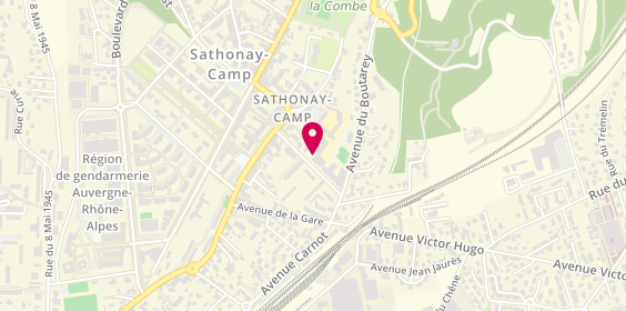 Plan de Entente Sportive Sathonay Camp, 13 avenue de Pérouges, 69580 Sathonay-Camp