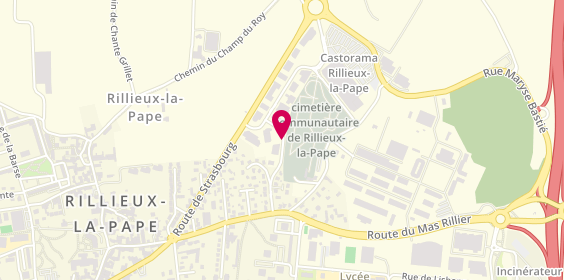 Plan de L'Orange Bleue, 245 Rue Antoine de Saint Exupéry, 69140 Rillieux-la-Pape