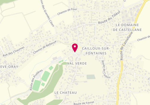 Plan de Tennis Club de Cailloux Sur Fontaines, 60 Rue Prolieres, 69270 Cailloux-sur-Fontaines