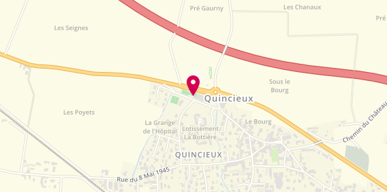 Plan de ATQSG Tennis Quincieux / Saint-Germain-au-Mont-d'Or, 2 chemin de la Bottière, 69650 Quincieux