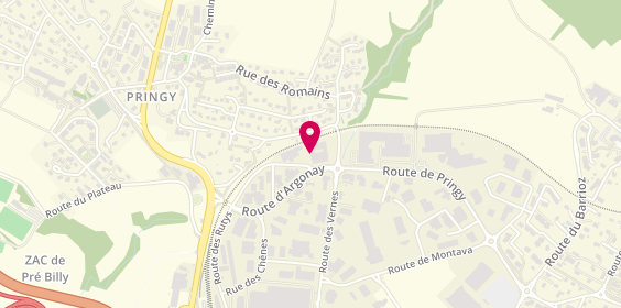 Plan de L'Appart'fitness, 60 Route des Rutys, 74370 Annecy