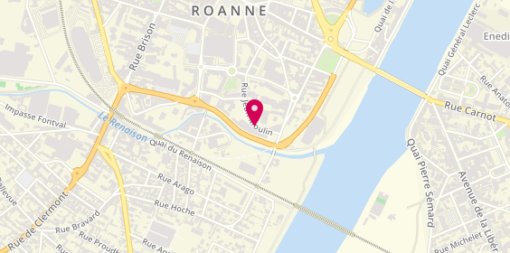 Plan de L'Appart Fitness, 54 Rue Jean Moulin, 42300 Roanne