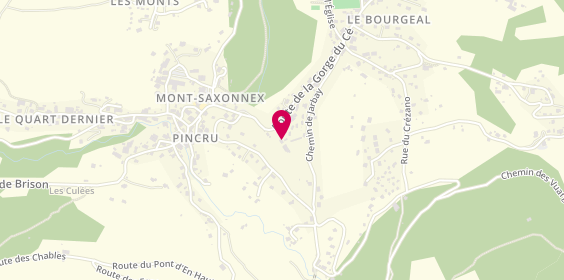 Plan de Le Jarbay Mont Sport et Forme, 341 Rue de la Gorge du Ce, 74130 Mont-Saxonnex