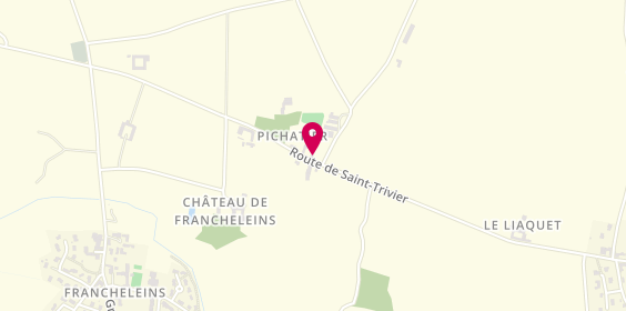 Plan de Poney Club de l'Ain, Pichatier, 01090 Francheleins