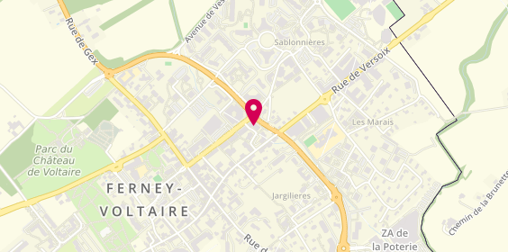 Plan de Up2You, 27 avenue du Jura, 01210 Ferney-Voltaire