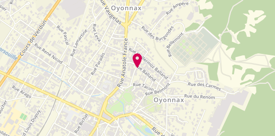Plan de Physic Evasion, 12 Rue Balland, 01100 Oyonnax