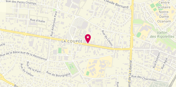 Plan de Corélite Fitness, 42 grande Rue de la Coupée, 71850 Charnay-lès-Mâcon
