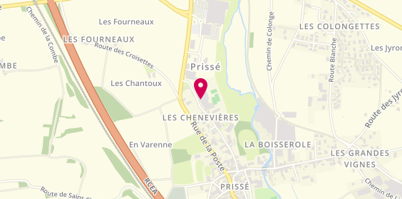 Plan de Etoile Sportive Prissé Mâcon, 372 Rue de la Fontaine, 71960 Prissé