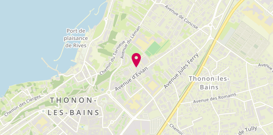 Plan de SARL Forma Fit, 10 avenue d'Evian, 74200 Thonon-les-Bains