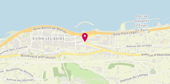 Plan de Les Termes d'Evian, place de la Libération, 74500 Évian-les-Bains