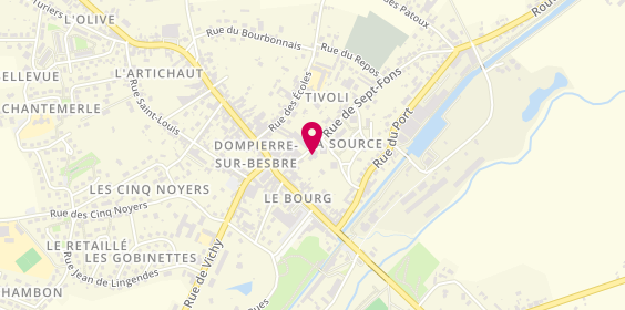 Plan de Magym Form, 46 Rue de 7 Fons, 03290 Dompierre-sur-Besbre