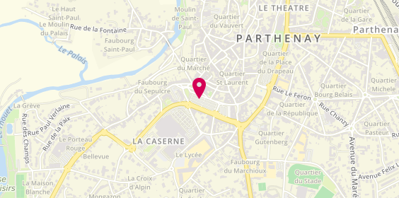 Plan de Basic Fit, Boulevard des Sires de Parthenay Larcheveque 28, 79200 Parthenay