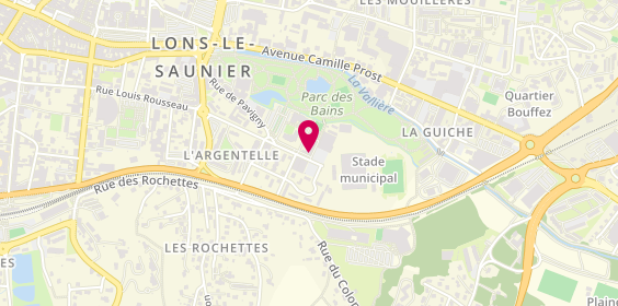 Plan de Physique Club Lédonien, 15 avenue du Stade Municipal, 39000 Lons-le-Saunier