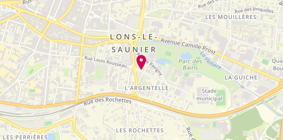 Plan de Boulodrome Ledonien, 3 Avenue Stade Municipal, 39000 Lons-le-Saunier