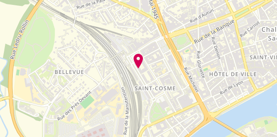 Plan de Basic Fit, avenue Georges Pompidou 26, 71100 Chalon-sur-Saône
