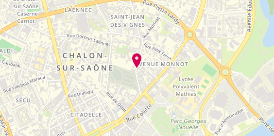 Plan de Synergy'Fit, 38 Rue Saint-Jean-Des-Vignes, 71100 Chalon-sur-Saône