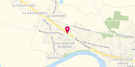 Plan de Espace Forme & Santé, 87 Rue Descartes, 37290 Yzeures-sur-Creuse