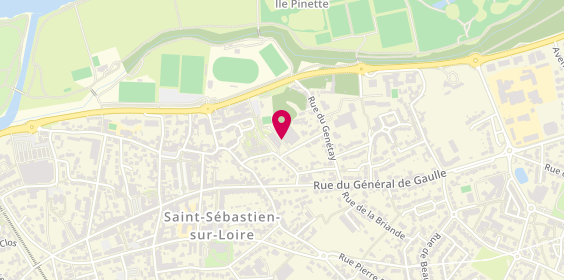 Plan de Tennis Club Sébastiennais, 7 Rue de Chantepie, 44230 Saint-Sébastien-sur-Loire