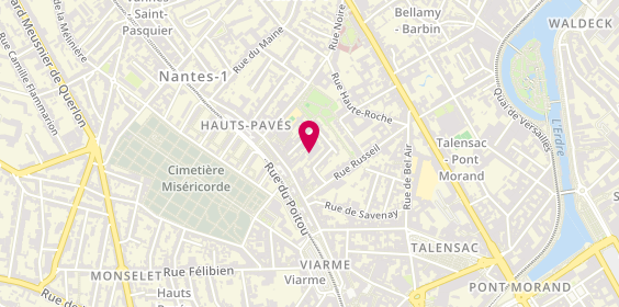Plan de Association Sportive et Culturelle la SIMILIENNE de NANTES, 26 Bis Rue des Hauts Pavés, 44000 Nantes