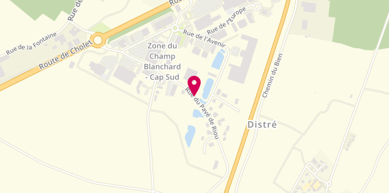 Plan de L'Appart Fitness, Zone Artisanale Champ Blanchard
Rue du Pavé du Riou, 49400 Distré