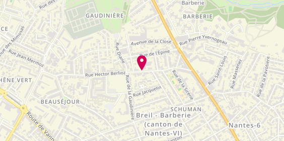 Plan de CHENEAU Brigitte, 32 Rue Hector Berlioz, 44300 Nantes