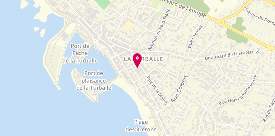 Plan de Mairie de la Turballe, 10 Rue de la Fontaine, 44420 La Turballe