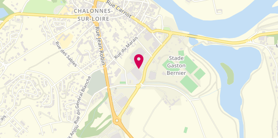 Plan de L'Orange Bleue, avenue Laffon de Ladebat, 49290 Chalonnes-sur-Loire