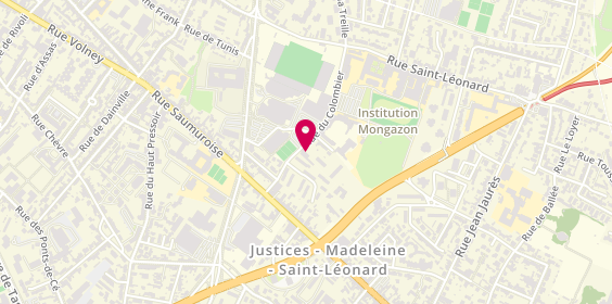 Plan de Tennis St Léonard Angers, 18 Rue Colombier, 49000 Angers
