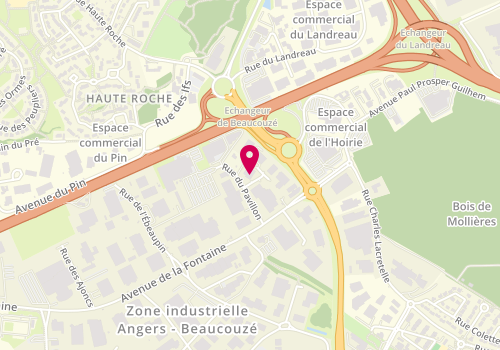 Plan de Training Academy Angers, 10 Rue du Pavillon, 49070 Beaucouzé