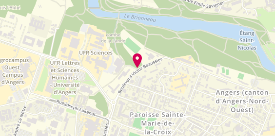 Plan de Sce Univ Activ Phys et Sportives-Suaps, 6 Boulevard Victor Beaussier, 49000 Angers