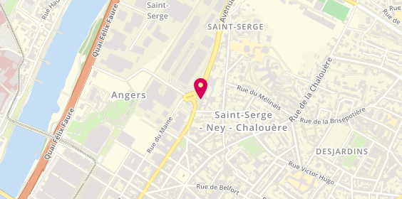 Plan de S'CAPAD Santé Home, 63 avenue Jean Joxé, 49100 Angers