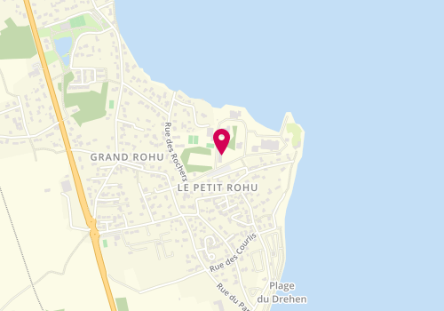Plan de Ecole Nationale de Voile et des Sports Nautiques ENVSN, Beg Rohu, 56510 Saint-Pierre-Quiberon