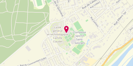Plan de Ligue du Centre Val de Loire de Tennis, 14 et 16 Rue Albert Camus, 41000 Blois