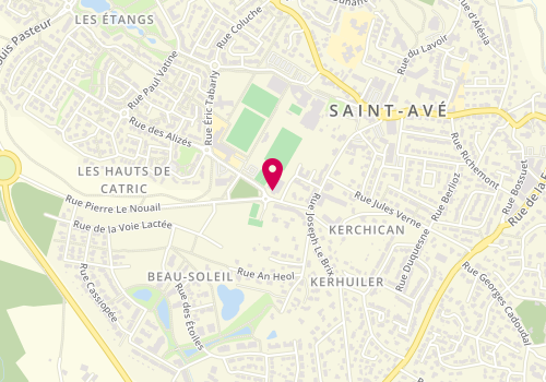 Plan de Saint Ave E.S Tennis Club, Rue Pierre le Nouail, 56890 Saint-Avé