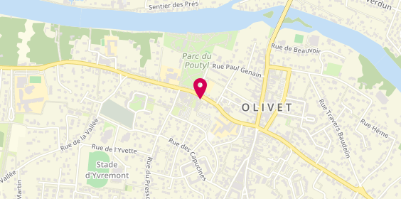 Plan de Union Sportive Municipale Olivet, Rue de la Trésorerie, 45160 Olivet