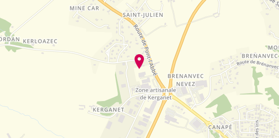 Plan de La Nouvelle Piscine, Zone Artisanal de Kerganet, 29720 Plonéour-Lanvern