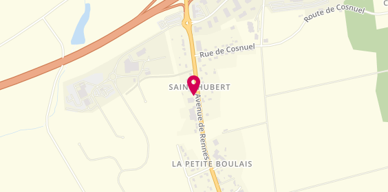 Plan de L'Orange Bleue, 37 avenue de Rennes, 56380 Guer