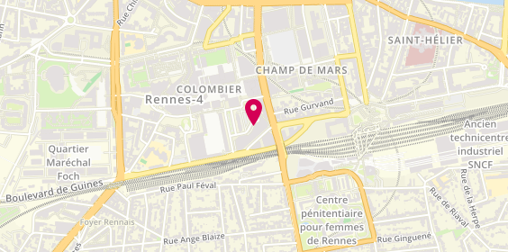 Plan de L'Orange Bleue, 27 Boulevard du Colombier, 35000 Rennes