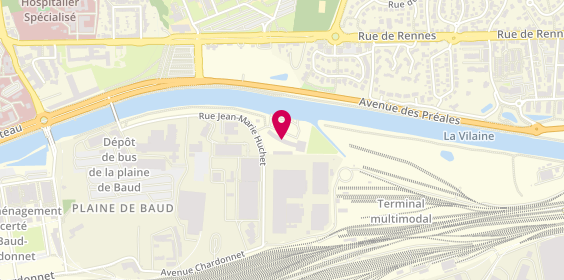 Plan de Kayak Club de Rennes, 35 Rue Jean-Marie Huchet, 35000 Rennes