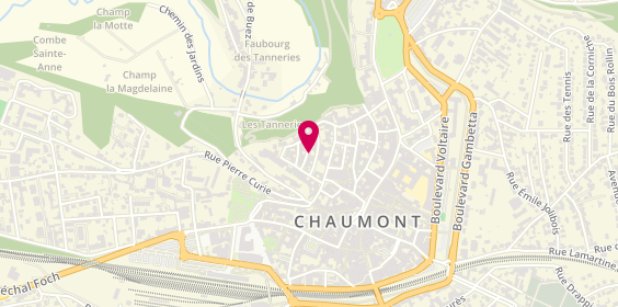 Plan de Comité Départemental de Tennis de la Haute Marne, 7 Rue Nicolas Mougeot, 52000 Chaumont