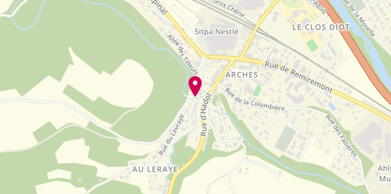 Plan de Arches Tonic Sport Détente, 5 Rue du Pont des Nauves, 88380 Arches