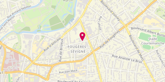 Plan de Hygée Espace Forme, 3 Rue du Bois Rondel, 35700 Rennes