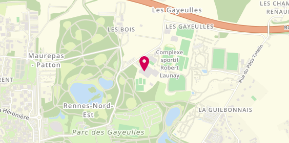 Plan de Le Garden Rennes, Base de Loisirs des Gayeulles
1 Rue Pierre Nougaro, 35700 Rennes