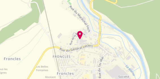 Plan de Amicale Sportive de Froncles, Rue la Fontaine, 52320 Froncles