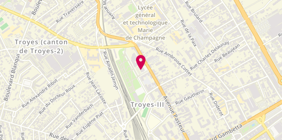 Plan de Troyes Omni Sports, 63 avenue Pasteur, 10000 Troyes