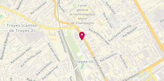 Plan de Comité Départemental Judo de l'Aube, 63 Avenue Pasteur, 10000 Troyes
