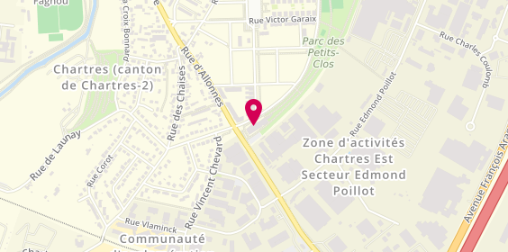 Plan de C'Chartres Squash et Badminton, 12 avenue François Mitterand, 28000 Chartres